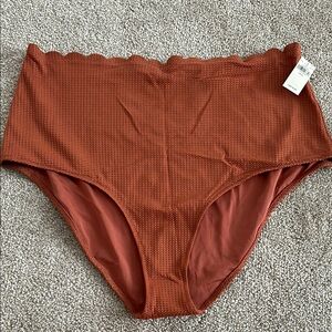 Aerie High-Waisted Scallop Edge Bikini Bottom